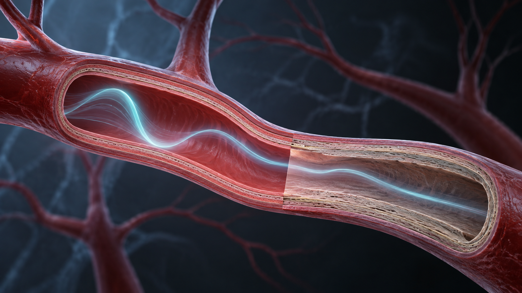 Arterial Stiffness and Vascular Age: A Longevity Evidence Guide editorial illustration