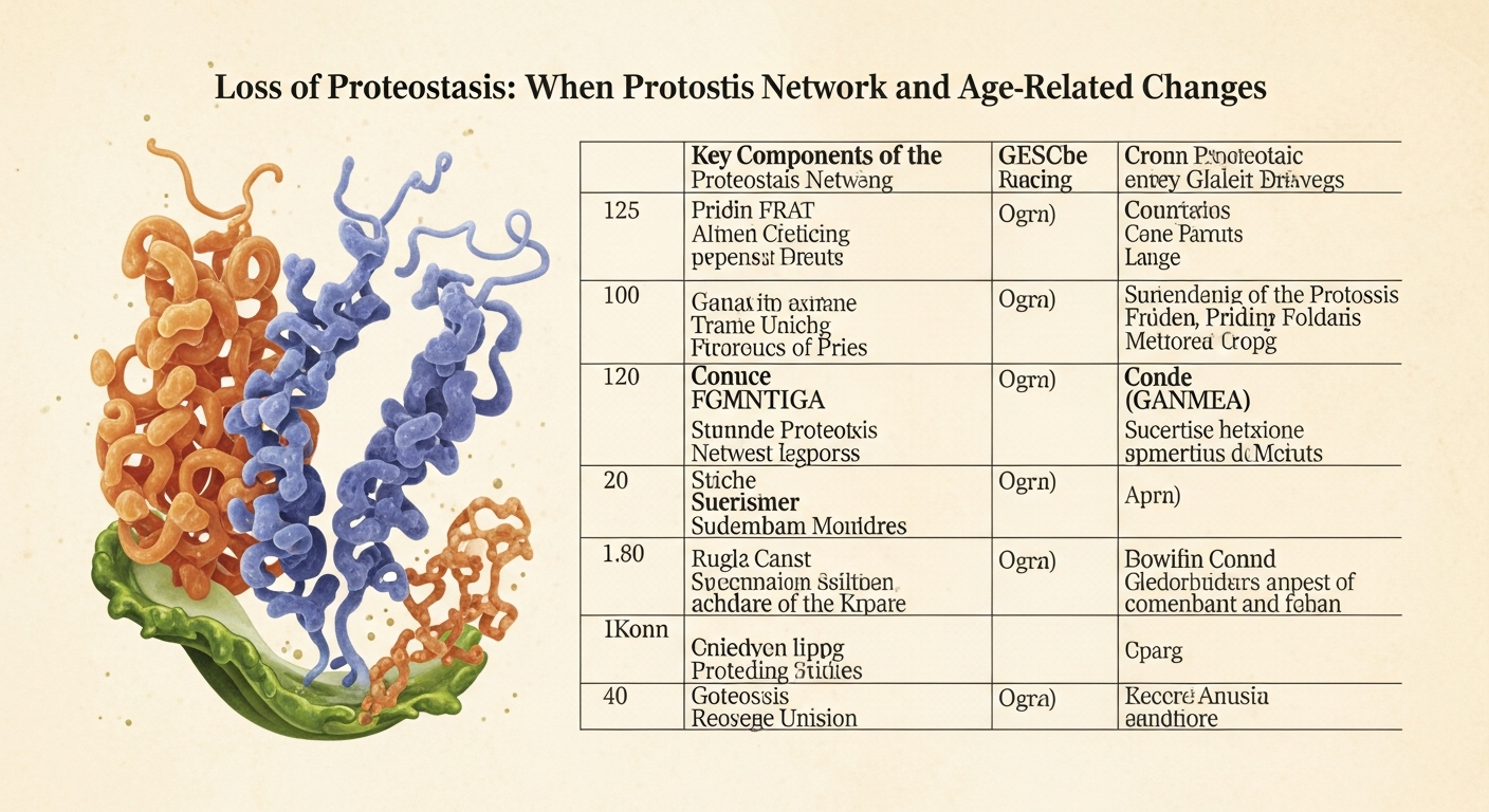 Chapter 4: Table: Key Components of the Proteostasis Network and Age-Re