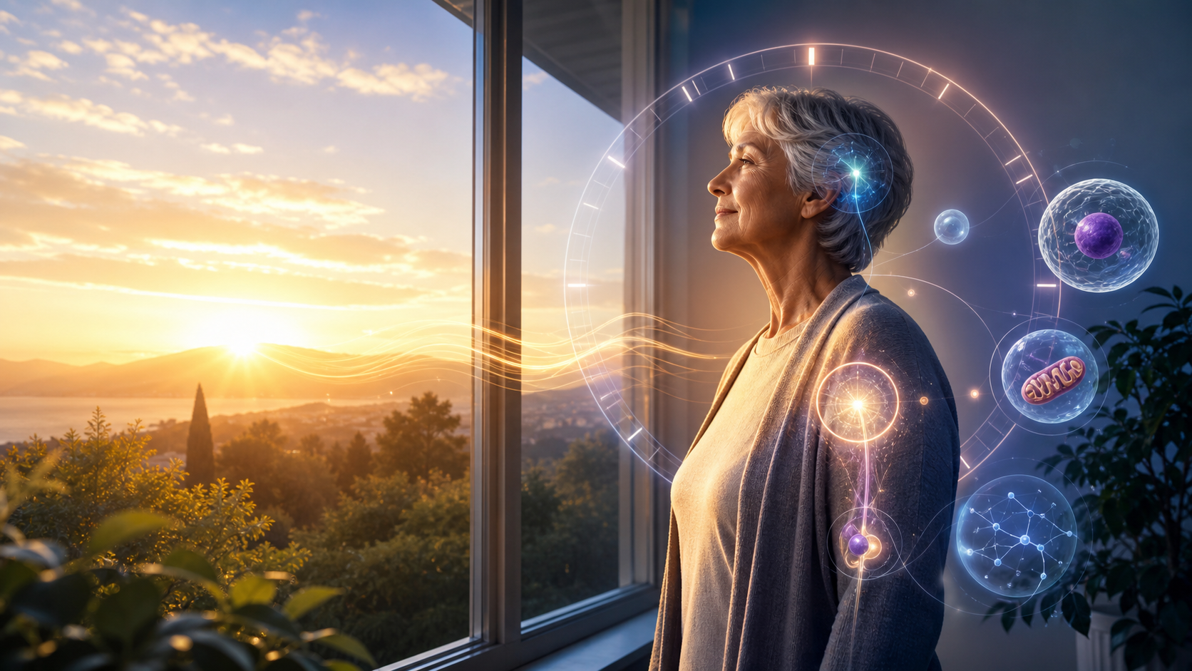 Circadian Light Exposure and Healthy Aging: Timing Matters editorial illustration