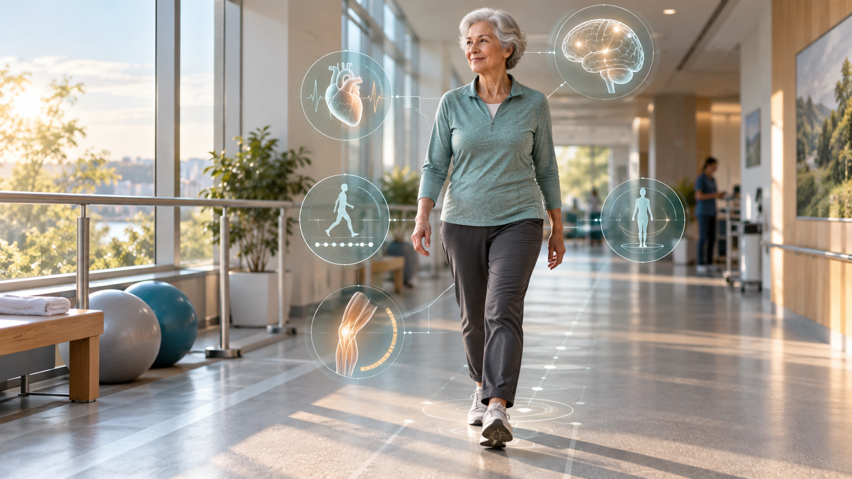 Gait Speed as a Longevity Biomarker: What Walking Pace Reveals editorial illustration
