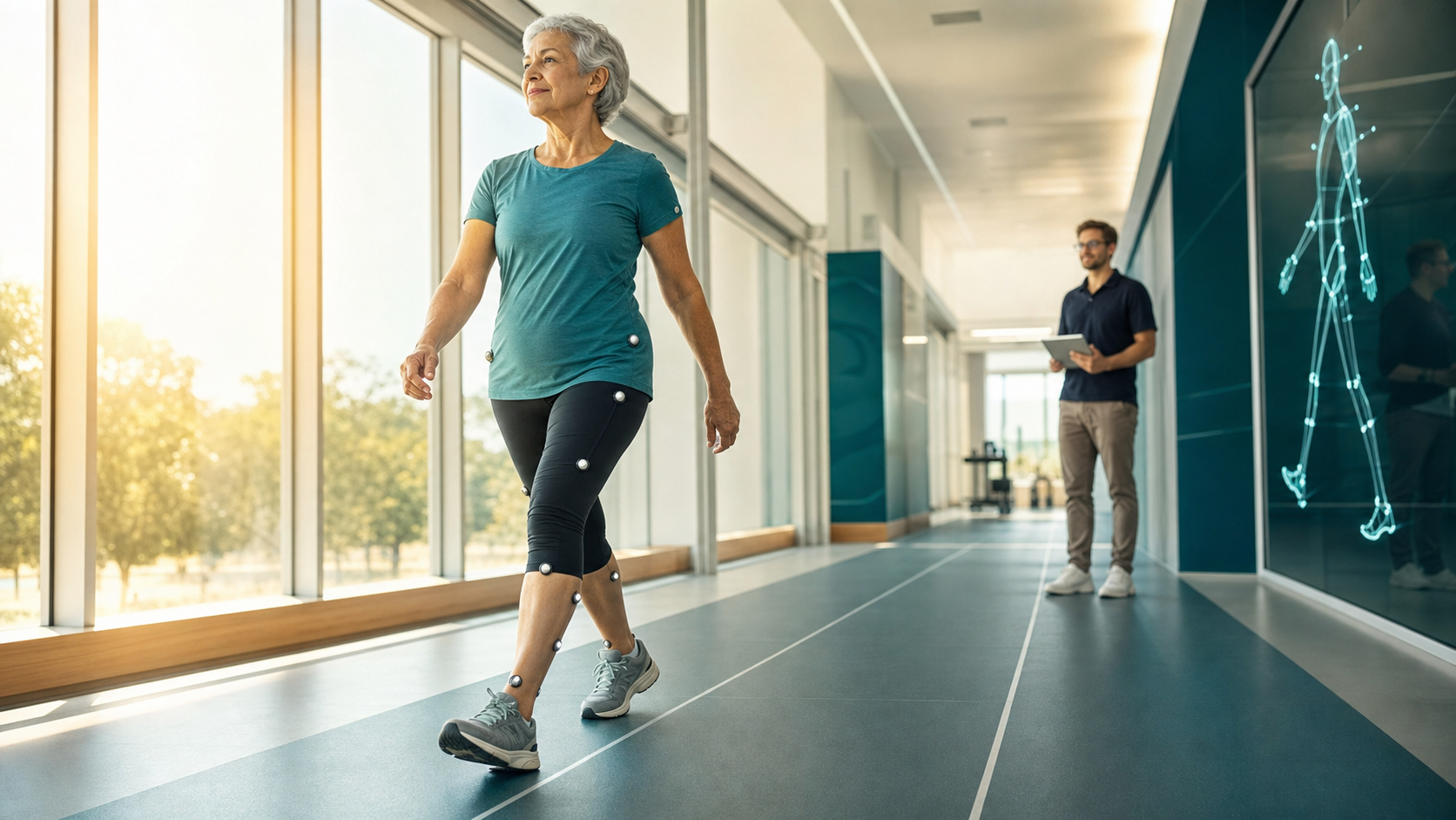Gait Speed as a Longevity Biomarker: What Walking Pace Reveals editorial illustration