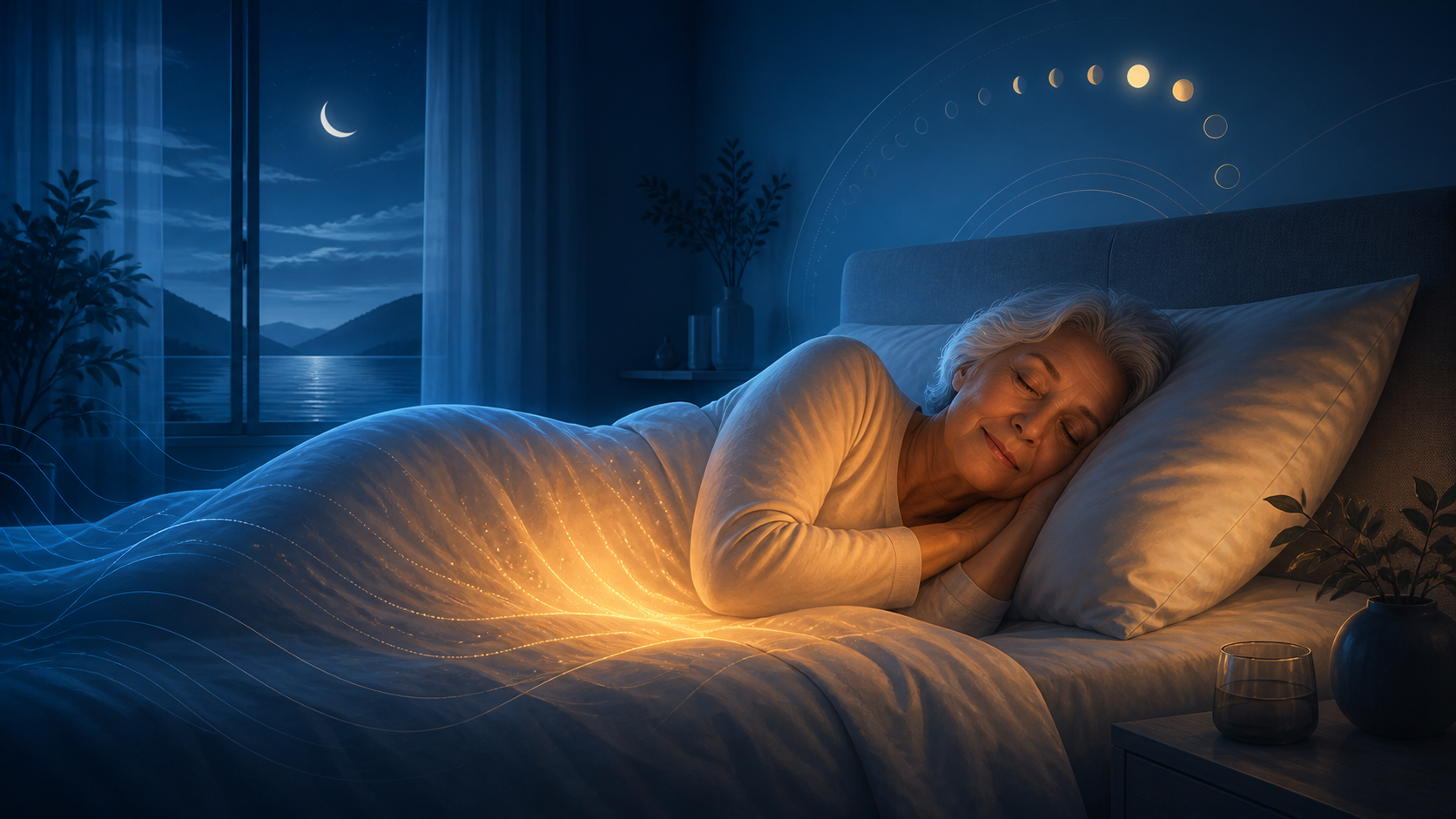 Sleep Temperature Regulation and Healthy Aging: Why Nighttime Cooling Matters editorial illustration